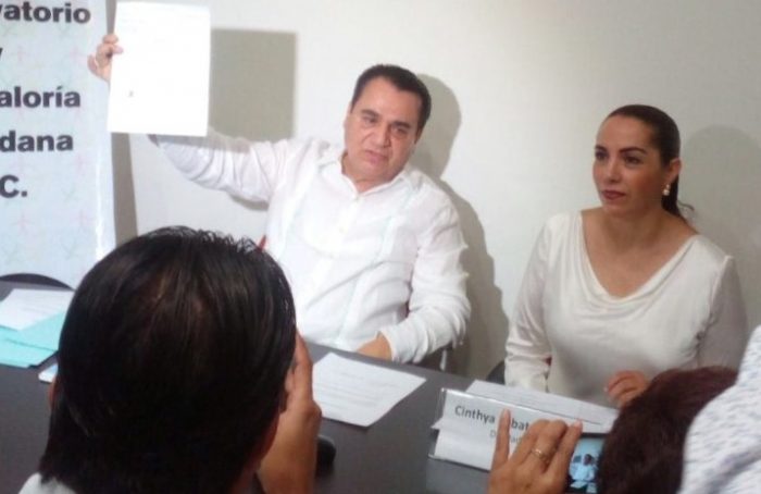 Firma Cinthya Lobato convenio con el Observatorio y la Contraloría Ciudadana