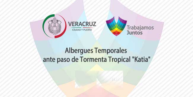 Ayuntamiento de Veracruz abre albergues temporales ante paso de Tormenta Tropical “Katia”