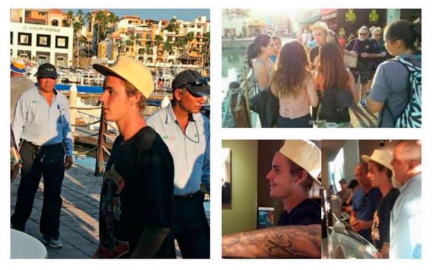 Justin Bieber sorprende al pasearse por Los Cabos