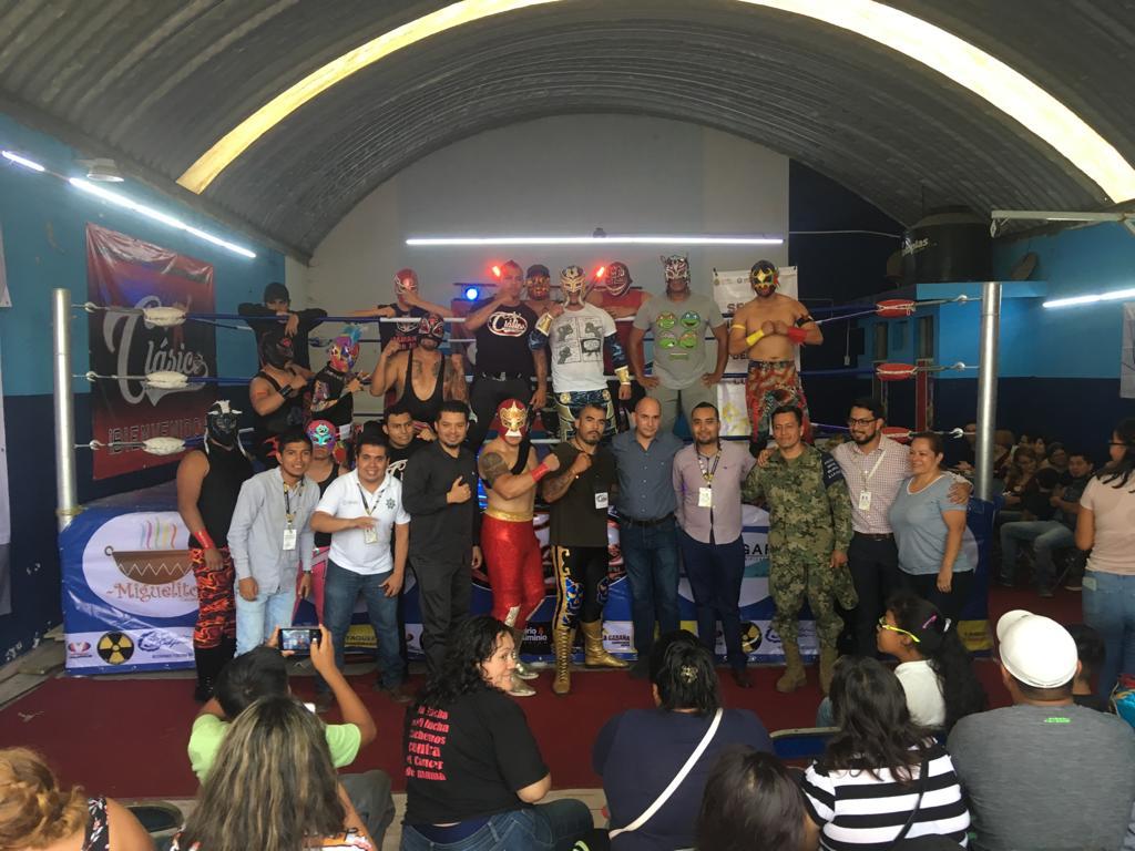 SSP lleva a cabo actividades en pro de la juventud veracruzana, realizando el evento 'Exhibición de Lucha Libre'