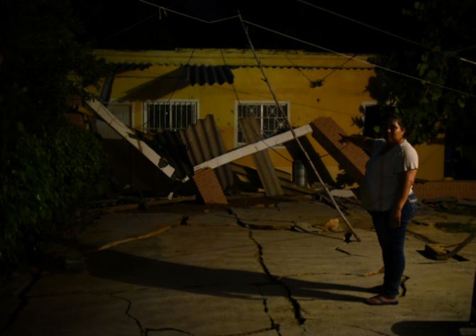 Sismo deja daños en viviendas de Coatzacoalcos