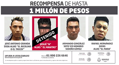Ofrece Gobierno recompensas por asesinos de doctora y por integrantes del grupo
