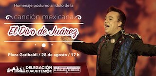 Rendirán homenaje póstumo a Juan Gabriel en Garibaldi