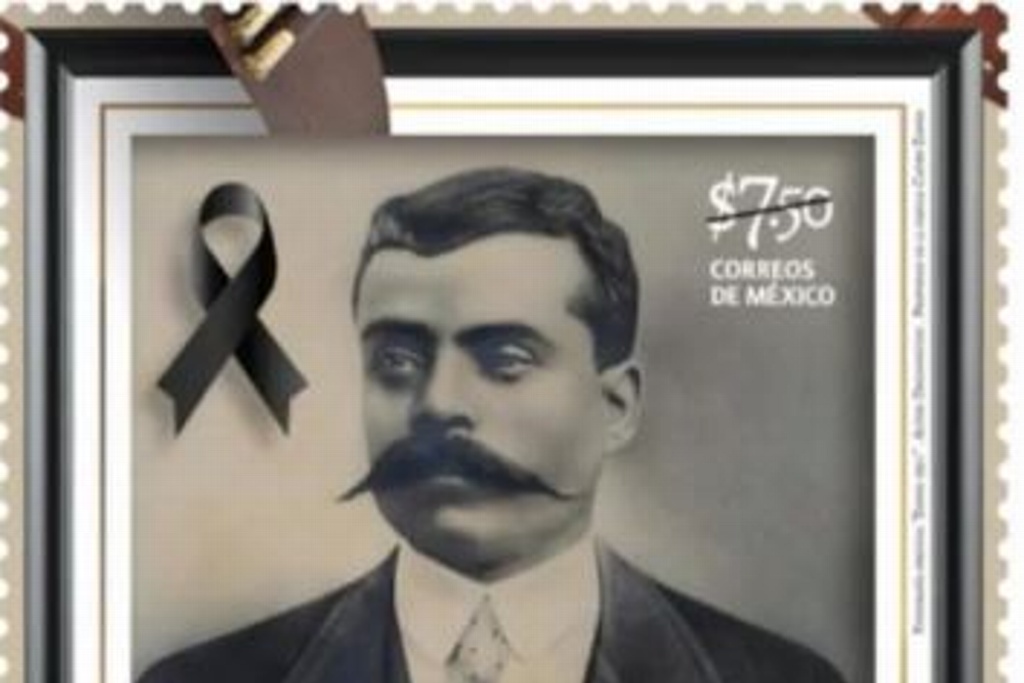 Presentan timbre postal, boleto del metro y billete de lotería con la imagen de Emiliano Zapata