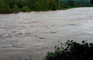 El nivel del Río Cazones, registró un incremento