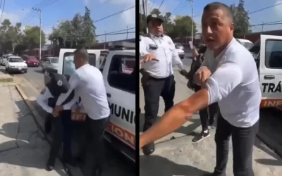 Agente de tránsito muerde a un conductor al resistirse a entregar su licencia (+Video)