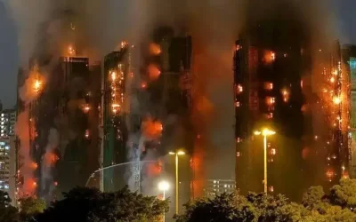 Suben a 36 los muertos por el incendio de varios edificios en Hong Kong (+Video)