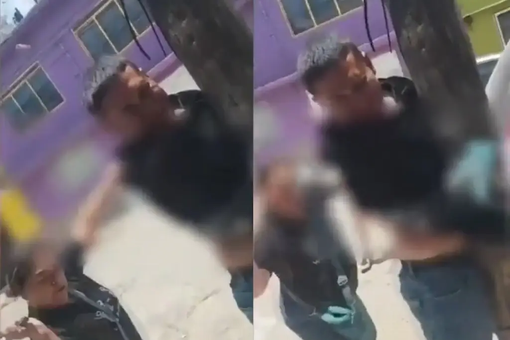 Mamá agarra a cinturonazos a su hijo tras ser acusado de robar (+VIDEO)